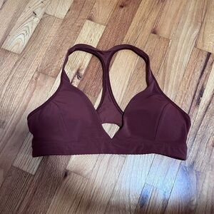 Racerback Wireless lululemon Bralette - Deep Burgundy/brownish